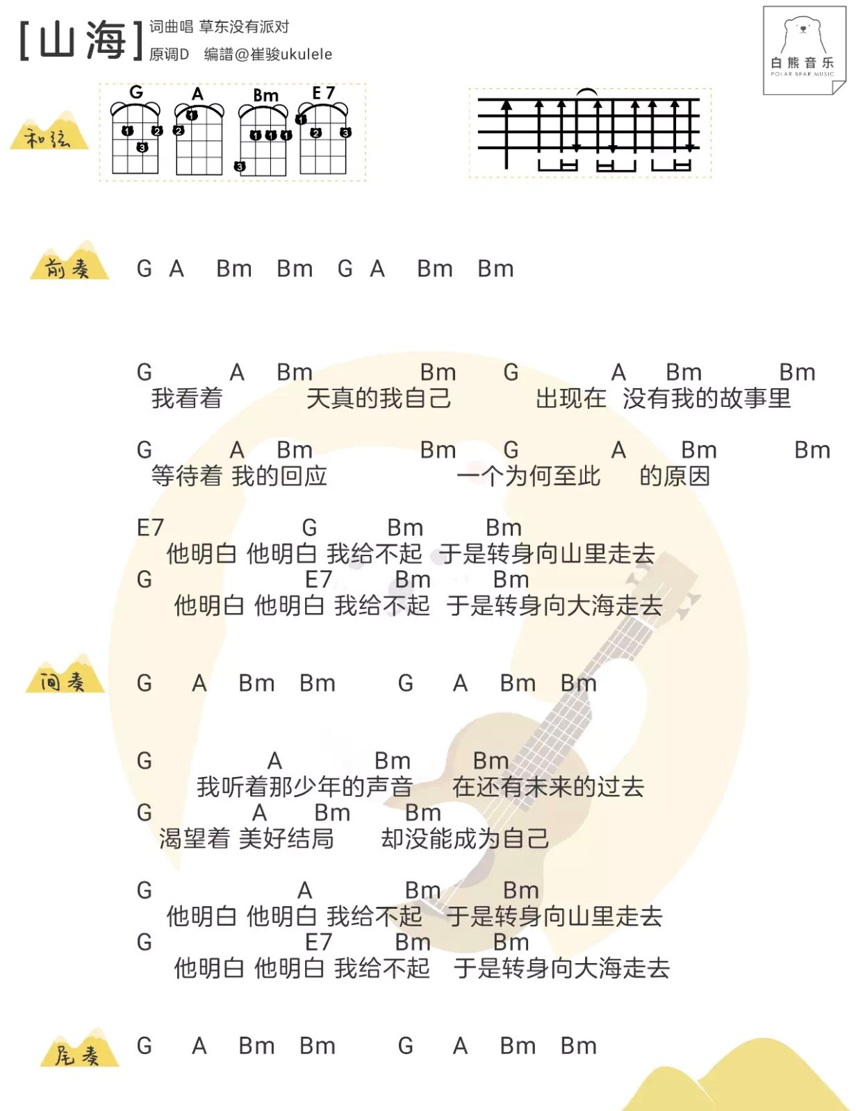 小草的吉他简谱_小草简谱(3)